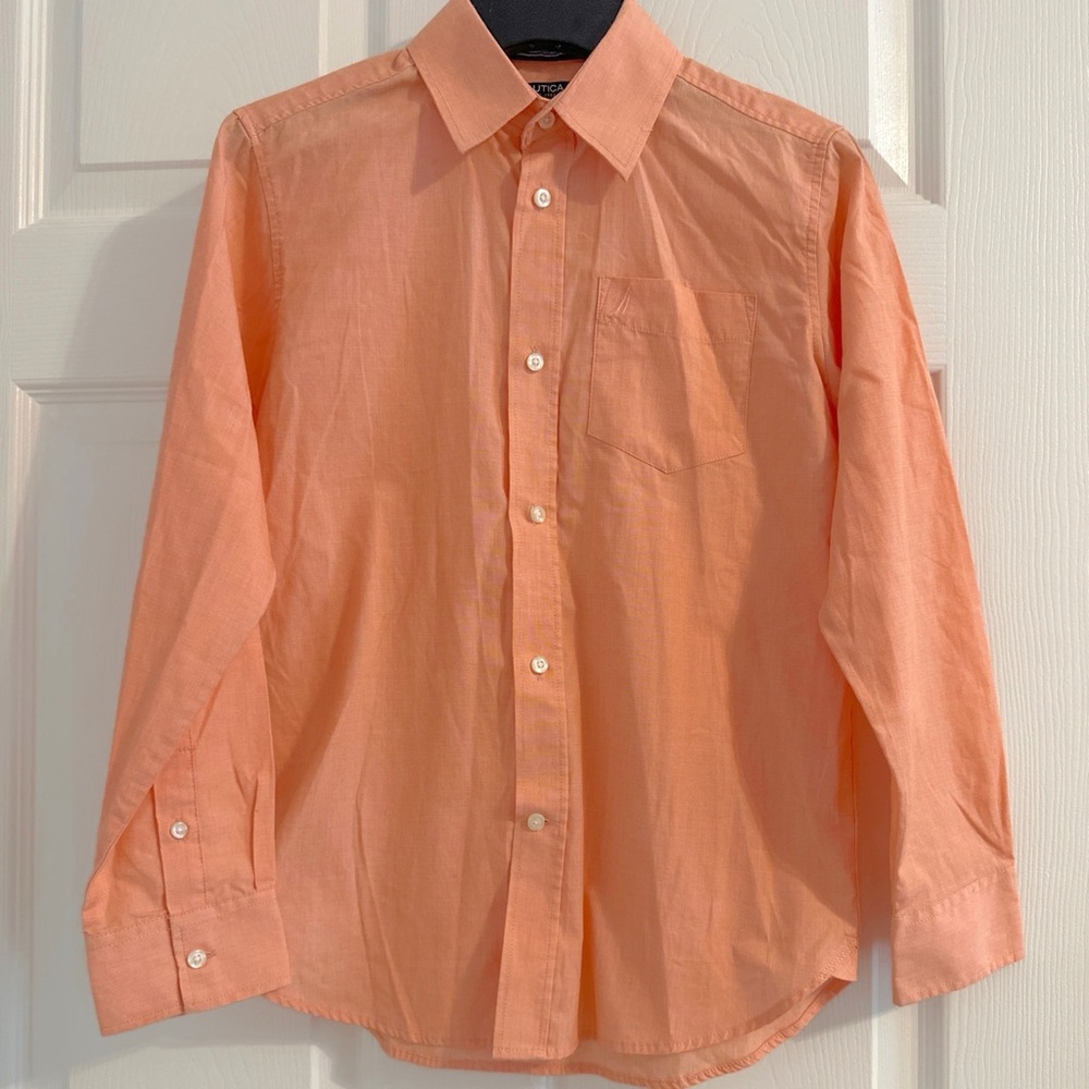 Boy’s  Nautica Long-Sleeve Button-Down Shirt
